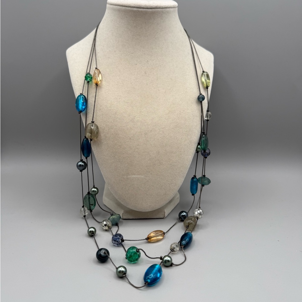 Layered three strand Lia Sophia Neckalce